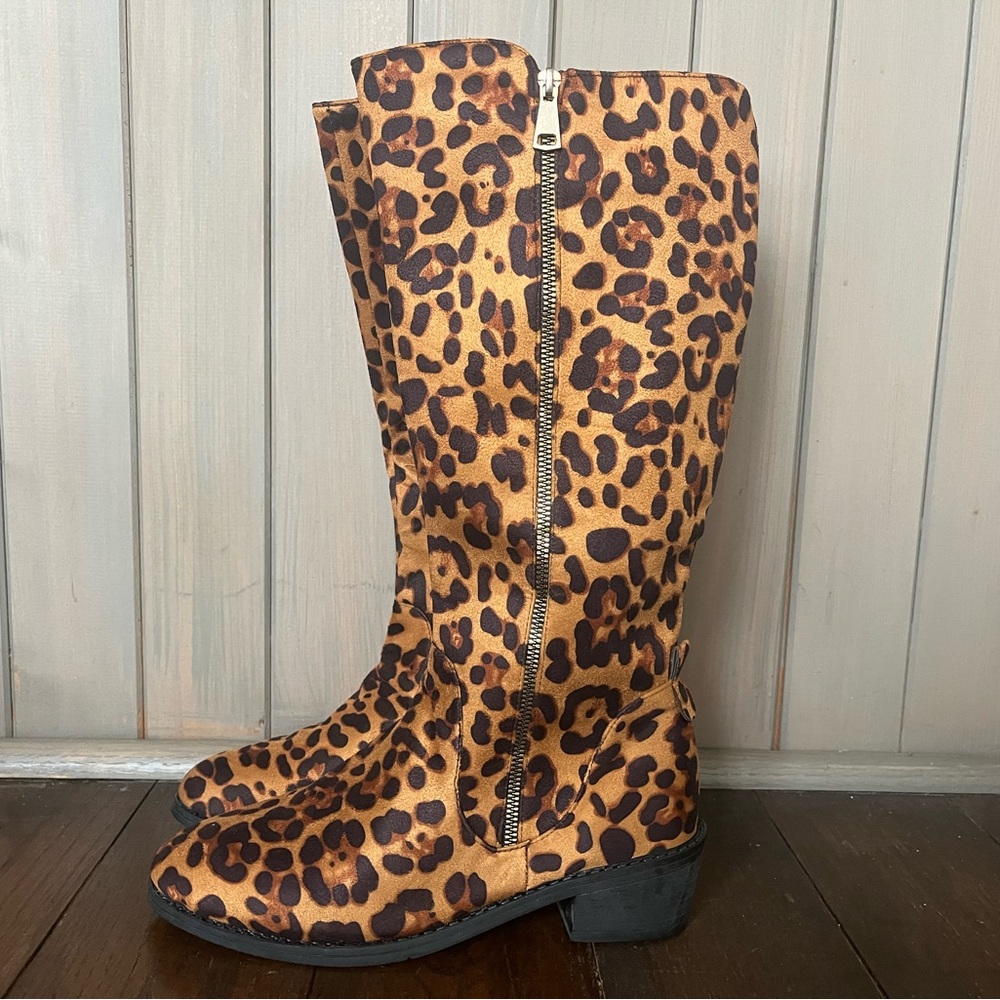 Leopard Print Women's Boots